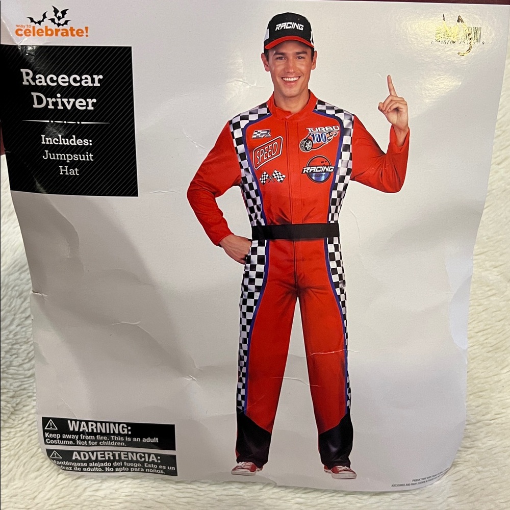 Men’s Racecar Driver Halloween Costume small 28/30
